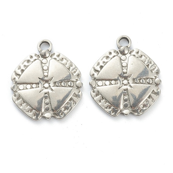 304 Stainless Steel Pendants, Clover