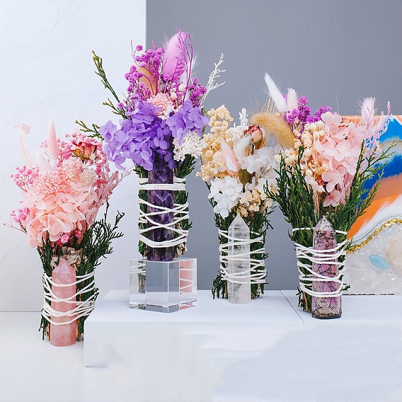 Искусственные букеты из драгоценных камней, цветок тюльпана в подарок на день рождения