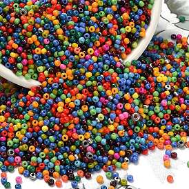 FGB 12/0 Grade A Round Glass Seed Beads, Baking Paint