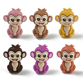 Силиконовые бусины, обезьяна
