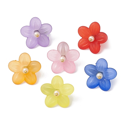 Transparent Acrylic Pendants, Flower