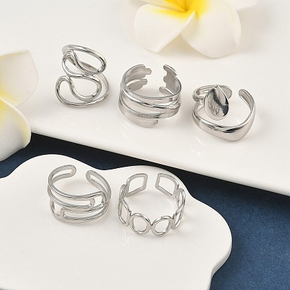 304 кольца для пальцев из нержавеющей стали для женщин