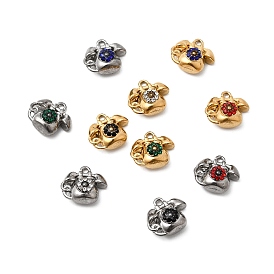 304 подвески из нержавеющей стали со стразами, телефонные брелоки