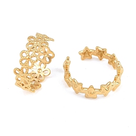 304 открытые кольца манжеты из нержавеющей стали, золотые