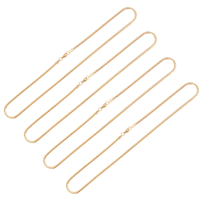 Trendy Men's 304 Stainless Steel Herringbone Chain Necklaces, with Lobster Clasps