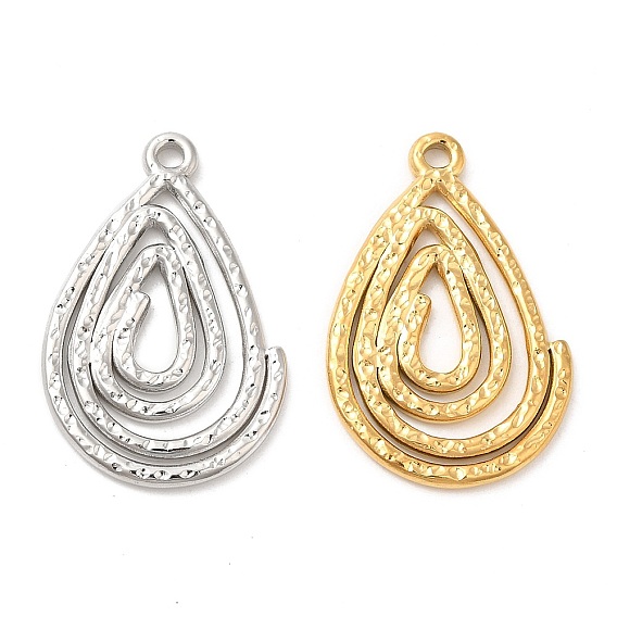 Ионное покрытие (ip) 304 подвески из нержавеющей стали, очарование слезы