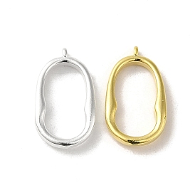 Brass Pendants, Oval Ring Charms
