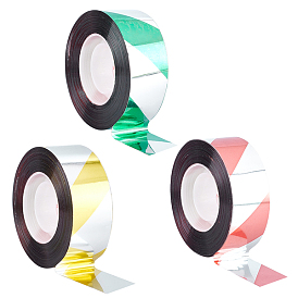 Gorgecraft 3Rolls 3 Colors Scare Tape Ribbon, Double Sided Repellent Tape for Scaring Birds Away