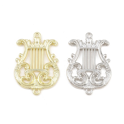 Alloy Connector Charms, Lyre Links, Rack Plating