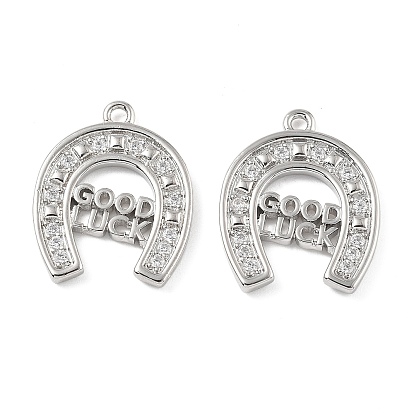 Подвеска из латуни с фианитами