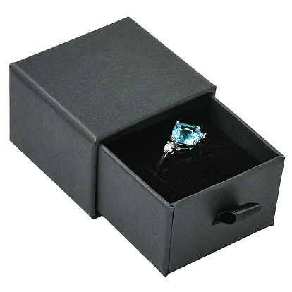 Бумажные картонные коробки для хранения украшений, квадрат / прямоугольник