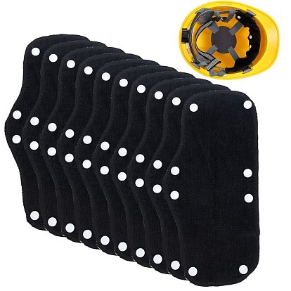 Gorgecraft Polyester Reusable Hard Hat Sweatband, Washable Sweatband, with Snap Buttons, Hard Hat Accessories