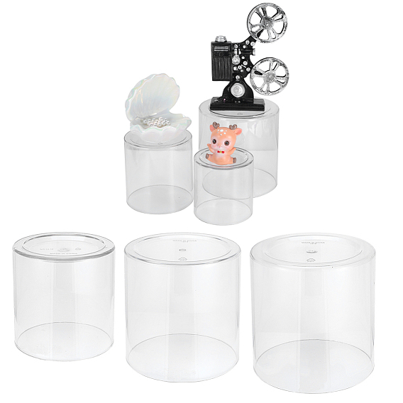 6шт. 3 виды пластиковых гидропонных ваз, настольный орнамент, колонка