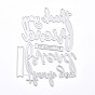 Углеродистая сталь разрезает трафареты, для diy scrapbooking / фотоальбом, декоративная тисняющая бумажная карточка, матовый цвет платины