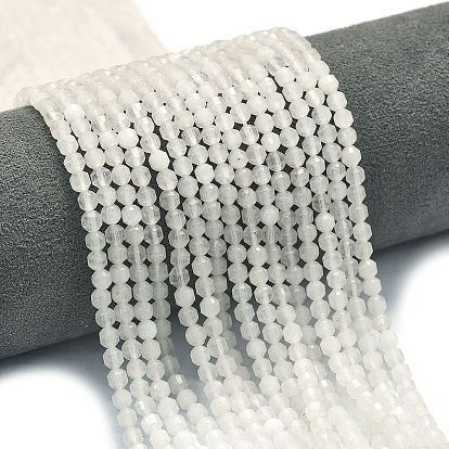 Природных кристаллов кварца бисер нитей, энергетическая призматическая огранка с двойными концами бусины, граненые двухконусные