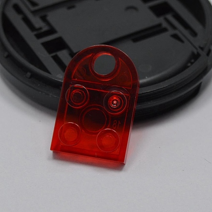 Прозрачные смоляные подвески, строительные блоки талисманы, половину овальной