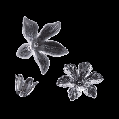 Прозрачные колпачки акриловая бисера, цветок