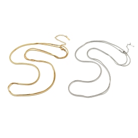 1.6мм 304 длинные ожерелья из нержавеющей стали в виде змеиной цепи