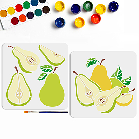1 définir des pochoirs de peinture de dessin creux pour animaux de compagnie, pour scrapbooking bricolage, album photo, avec des pinceaux 1pc art