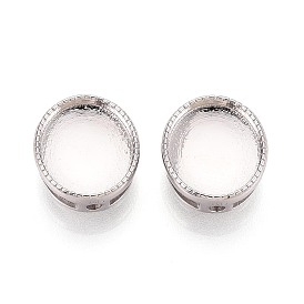 925 многорядные звенья из стерлингового серебра с кабошонами, овальные, родий, с печатью 925