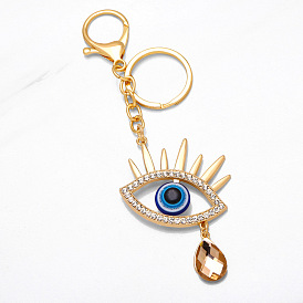 Turquoise Evil Eye Keychain for Bags and Keys - KCA37