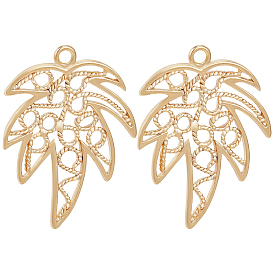 10шт. подвески из латуни на осеннюю тематику, без никеля , кленового листа