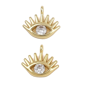 Латунные микро проложить кубического циркония подвески, Злые чары глаз, стойки покрытие, долговечный, без кадмия и без свинца