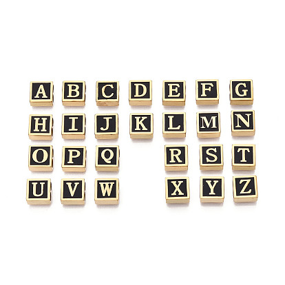 304 Квадратные распорные планки из нержавеющей стали с черным эмалевым покрытием, 2-луночное, ионное покрытие (ip), реальный 18 k позолоченный