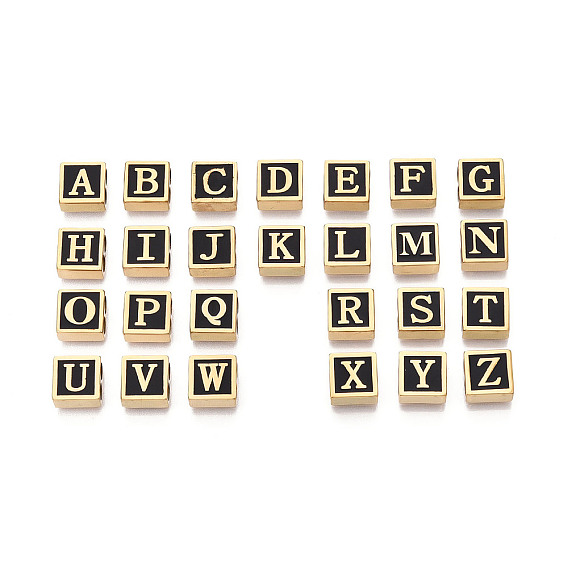 304 Квадратные распорные планки из нержавеющей стали с черным эмалевым покрытием, 2-луночное, ионное покрытие (ip), реальный 18 k позолоченный