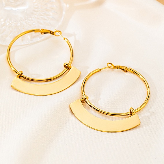 Серьги из 304 нержавеющей стали, кольцо