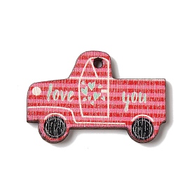 Printed Wood Pendants, Car