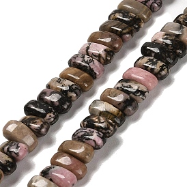 Natural Rhodonite Beads Strands, Rectangle