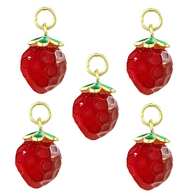 5шт. латунь с натуральными агатовыми подвесками