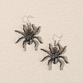 W653 Jewelry Exaggerated Fun Three-dimensional Spider Pendant Earrings Personality Fashion Insect Earrings