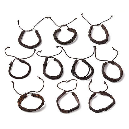 Браслеты из искусственной кожи для мужчин и женщин