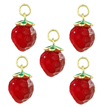 5шт. латунь с натуральными агатовыми подвесками