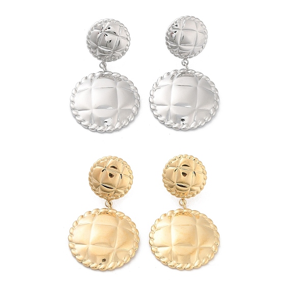 304 из нержавеющей стали болтаться серьги, плоско-круглые