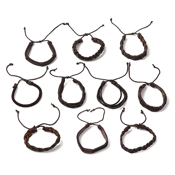 Браслеты из искусственной кожи для мужчин и женщин