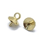Brass Cup Pearl Peg Bails Pin Pendants, For Half Drilled Beads