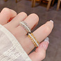 Латунные кружевные кольца-манжеты с имитацией жемчуга для женщин