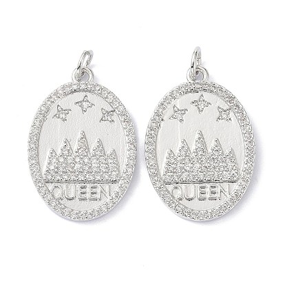 Латуни циркония кубической подвески, с целью перехода в кольце, долговечный, без свинца и без кадмия, овальные со звездой, гора и слово шаблон