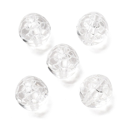 Transparent Acrylic Beads, Turtle Shell