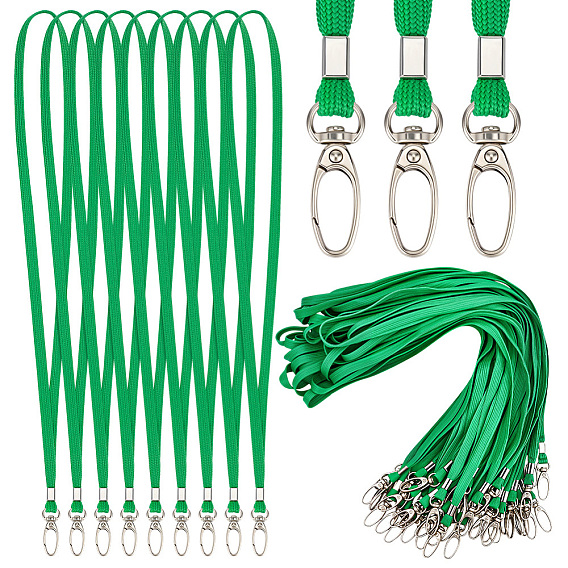 110шт. хлопковые ремешки для именных карточек, с железными застежками