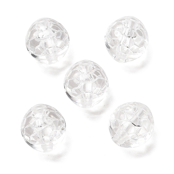 Transparent Acrylic Beads, Turtle Shell