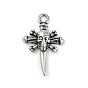 316 хирургические подвески из нержавеющей стали, подвеска в виде креста с черепом