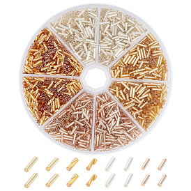 90g 4 стиль стеклярус, круглый и поворотный стеклярус, серебряная линия