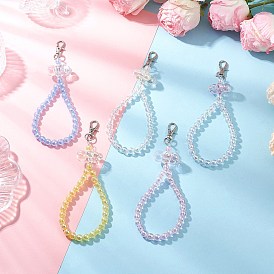 5 шт 5 цвета акриловые облака и круглые бусины подвеска украшение, застежки из сплава подвески для украшений сумок