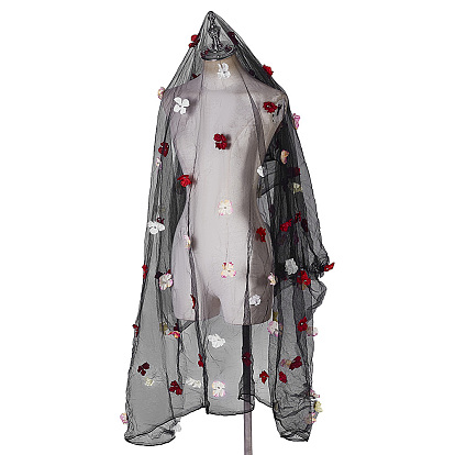 Хлопчатобумажные кружевные ткани, цветочным узором