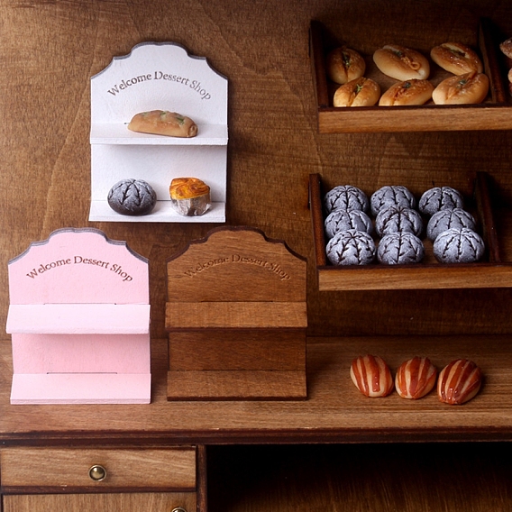 Деревянная настенная стойка мини модель, аксессуары для кукольного домика с микро-ландшафтом, притворяясь опорными украшениями