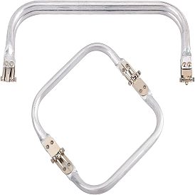 2шт 2 стиль алюминиевая рамка для ручки кошелька, Для пошива сумки